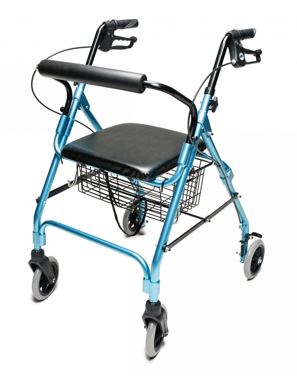 Lumex Walkabout Lite Rollator RJ4300 – Lightweight 4-Wheel Rollator Walker with Seat