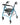 Lumex Walkabout Lite Rollator RJ4300 – Lightweight 4-Wheel Rollator Walker with Seat