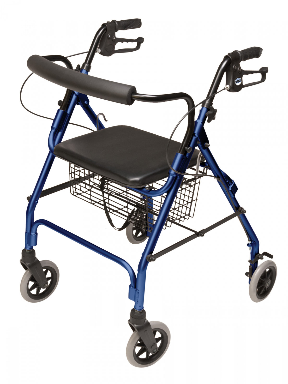 Lumex Walkabout Lite Rollator RJ4300 – Lightweight 4-Wheel Rollator Walker with Seat