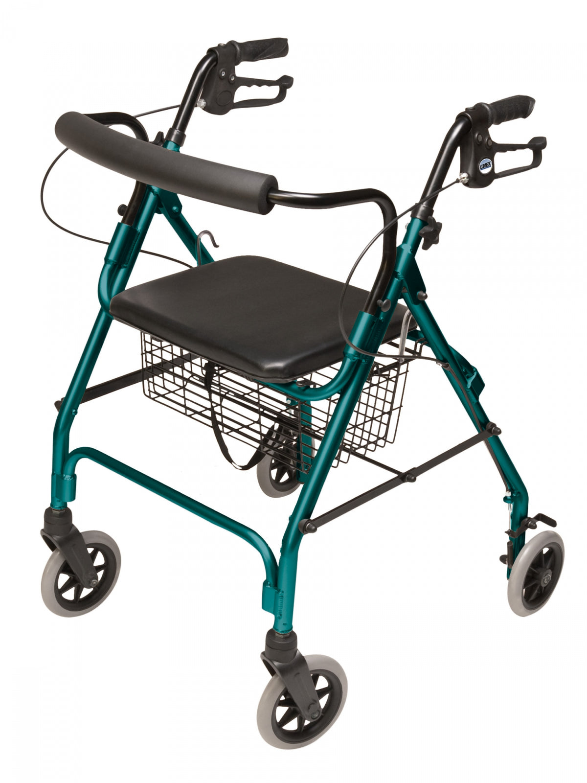 Lumex Walkabout Lite Rollator RJ4300 – Lightweight 4-Wheel Rollator Walker with Seat