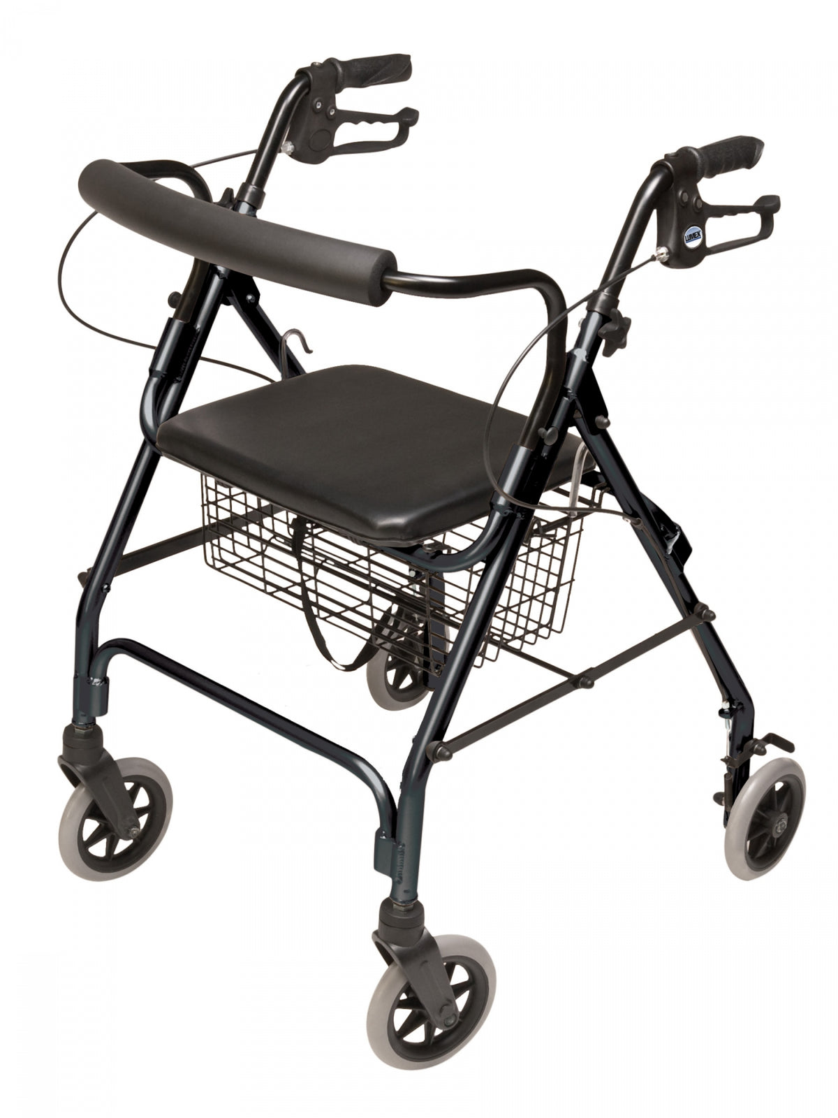 Lumex Walkabout Lite Rollator RJ4300 – Lightweight 4-Wheel Rollator Walker with Seat