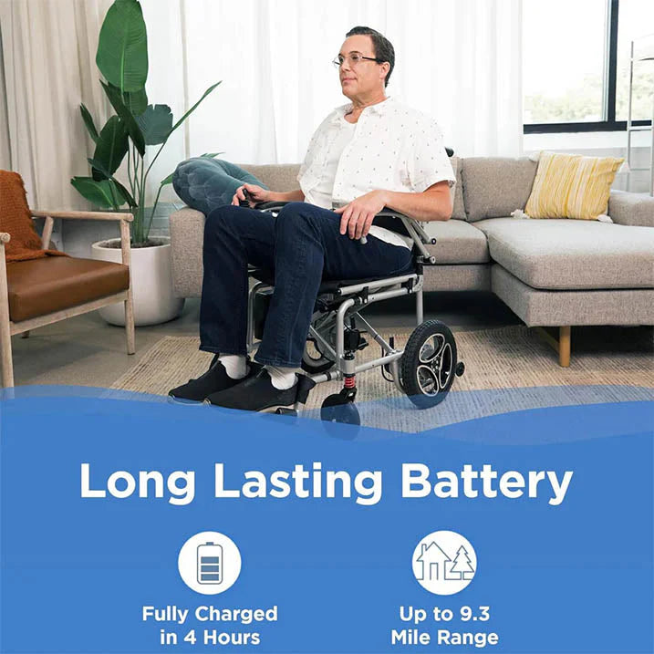 Journey Air Lightweight Folding Power Chair - 35 lbs