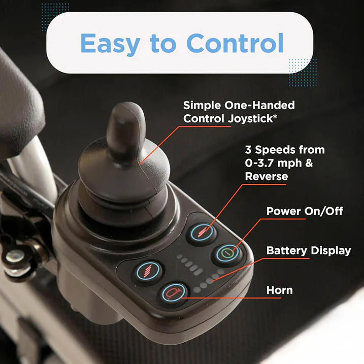 Journey Air Lightweight Folding Power Chair - 35 lbs