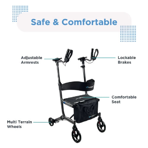 Journey UPWalker EZ Lite – Lightweight Folding Rollator