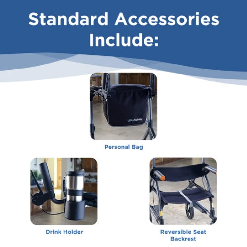 Journey UPWalker EZ Lite – Lightweight Folding Rollator