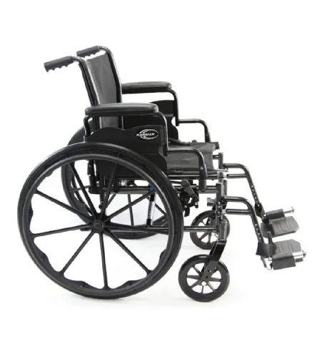 Karman LT-700 Series Lightweight Deluxe Wheelchair with Detachable Arms – 16", 18", or 20" Seat, 250 lb Capacity