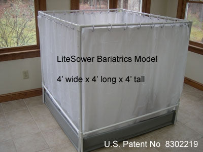 LiteShower Bariatric Model - Roomy design for large Patient / Chair