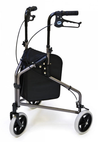 Lumex 3-Wheel Cruiser Rollator Walker – Lightweight Aluminum Tri-Wheel Rollator