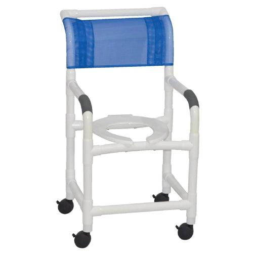 MJM PVC Shower Chair 118-3 – Rolling Medical Shower Chair with Casters