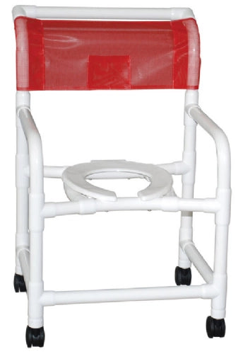 MJM PVC Shower Chair 118-3 – Rolling Medical Shower Chair with Casters