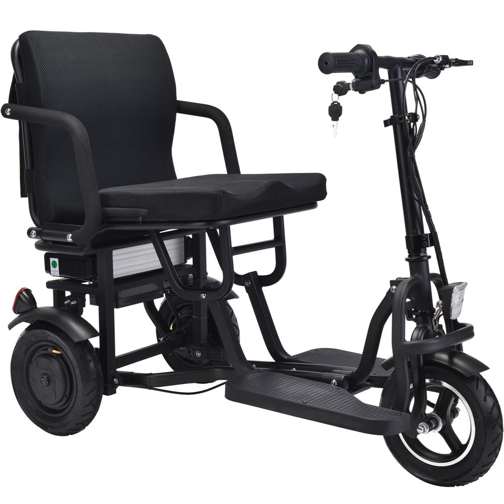 MotoTec Folding Mobility Electric Scooter 48v 700w Dual Motor Lithium Black