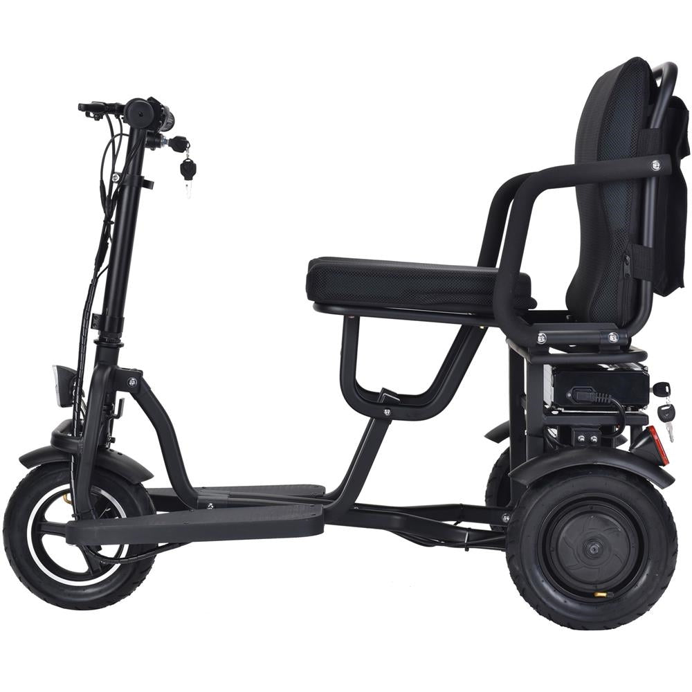 MotoTec Folding Mobility Electric Scooter 48v 700w Dual Motor Lithium Black