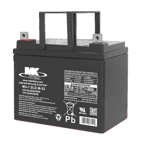 MK Battery - 12V 33 AH Sealed AGM (Pair)