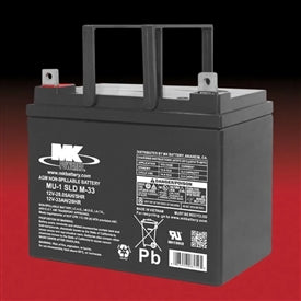 MK Battery - 12V 33 AH Sealed AGM, Each
