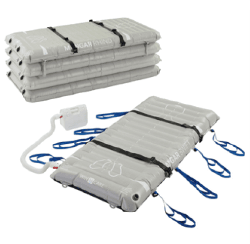 Mangar Supine Transfer System with Airflo Duo – Floor to Bed Transfer Lift System