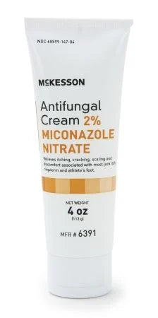 McKesson Antifungal Cream — 2% Miconazole Nitrate, 4 oz.