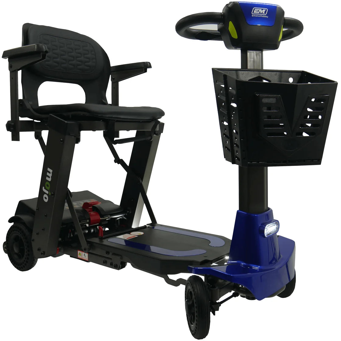 MOJO Manual Folding Travel Mobility Scooter – Airline Approved, 13-Mile Range