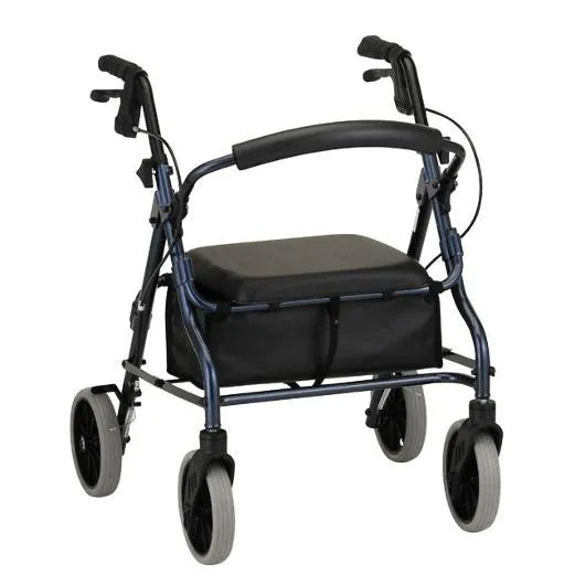 NOVA Zoom Rollator Walker – Lightweight Folding Rollator with 8" Wheels & Padded Seat