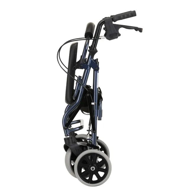 NOVA Zoom Rollator Walker – Lightweight Folding Rollator with 8" Wheels & Padded Seat