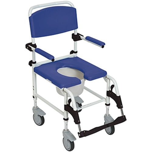 Drive Medical Aluminum Rehab Shower Commode Chair