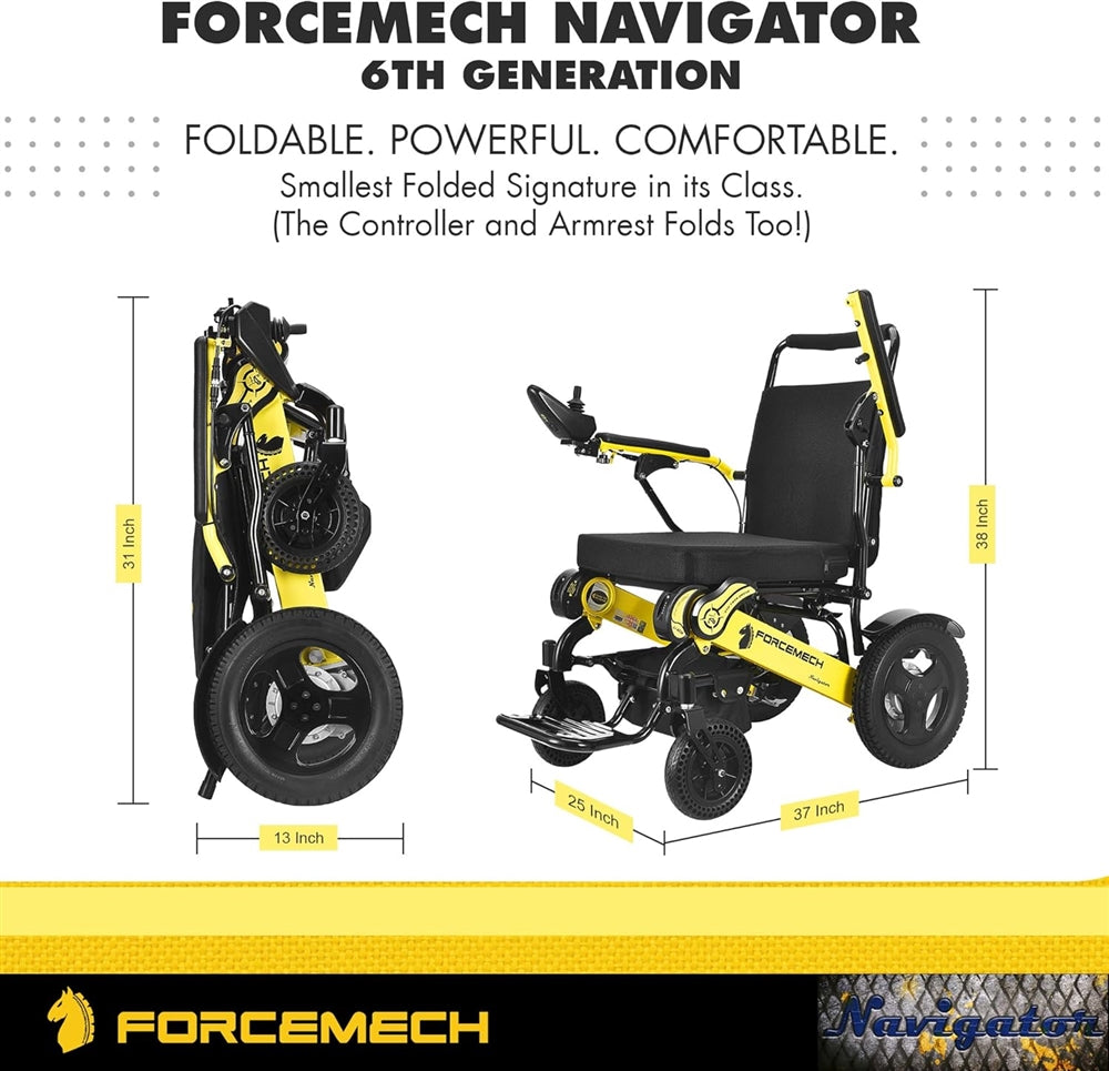 Forcemech Navigator Folding Bariatric Lightweight Powerchair