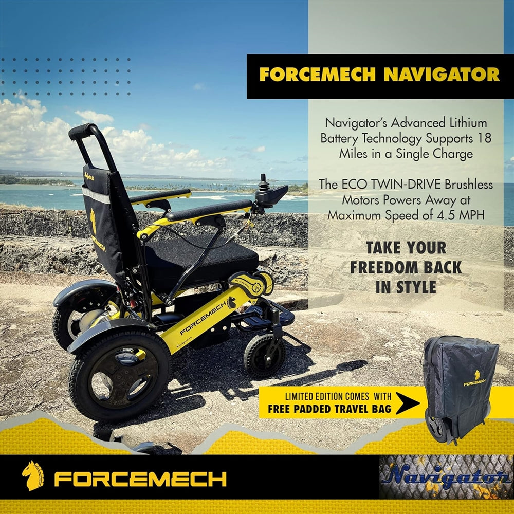 Forcemech Navigator Folding Bariatric Lightweight Powerchair