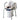 Nova Drop-Arm Padded Commode 8901W – Bedside Drop-Arm Commode Chair