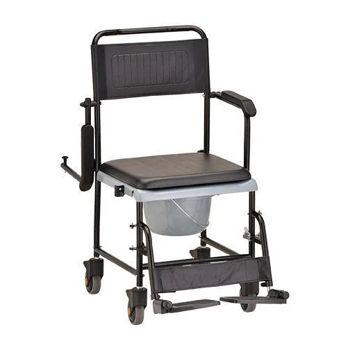 Nova Drop-Arm Transport Commode Chair 8805 – Rolling Commode & Transport Chair