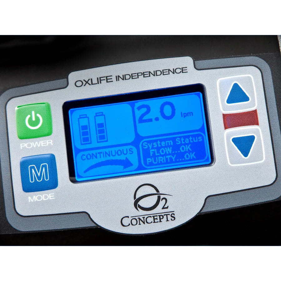 Oxlife Independence Portable Oxygen Concentrator – Continuous Flow & Pulse Dose Oxygen System