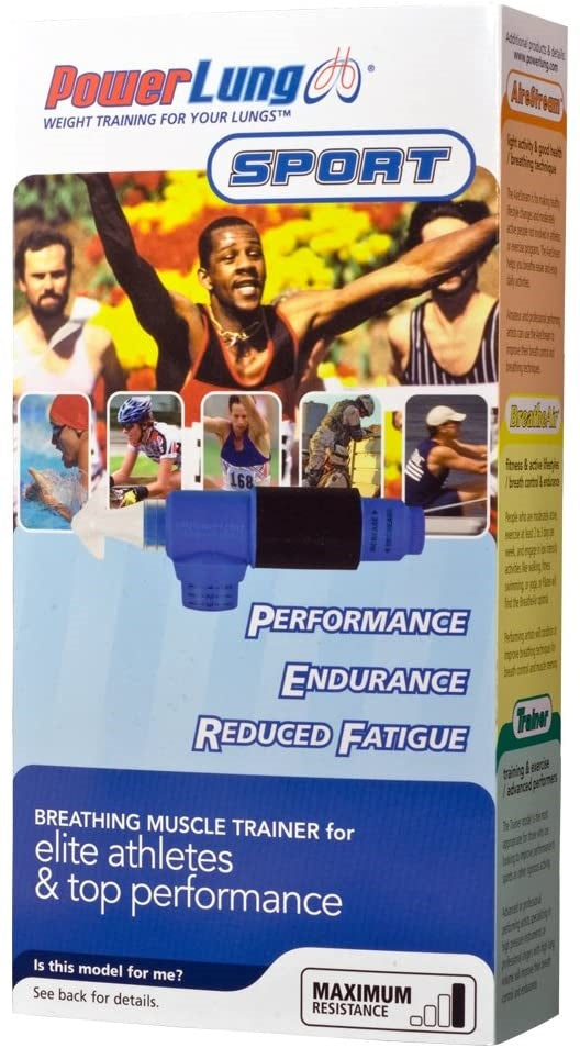 PowerLung Sport Maximum Resistance Breathing/Respiratory Trainer Sports