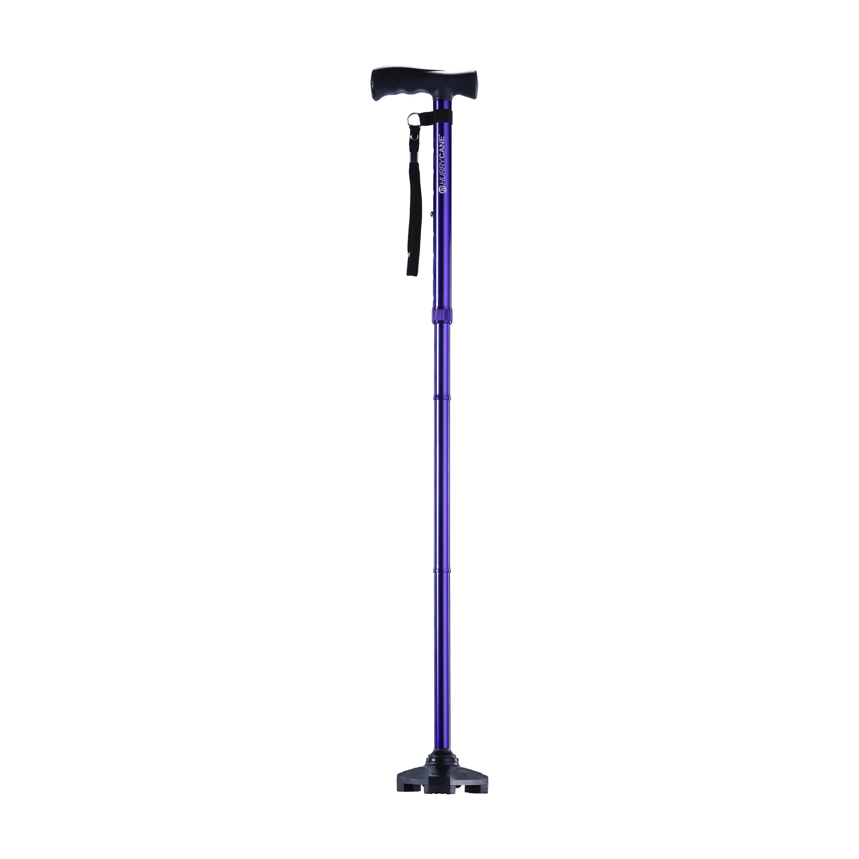 HurryCane Freedom Edition Folding Cane – All-Terrain Self-Standing Mobility Aid