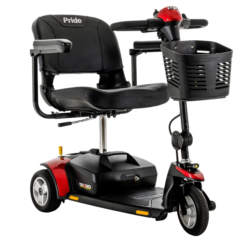 Pride Mobility Go-Go Elite Traveller 3-Wheel Scooter – Lightweight Travel Mobility Scooter