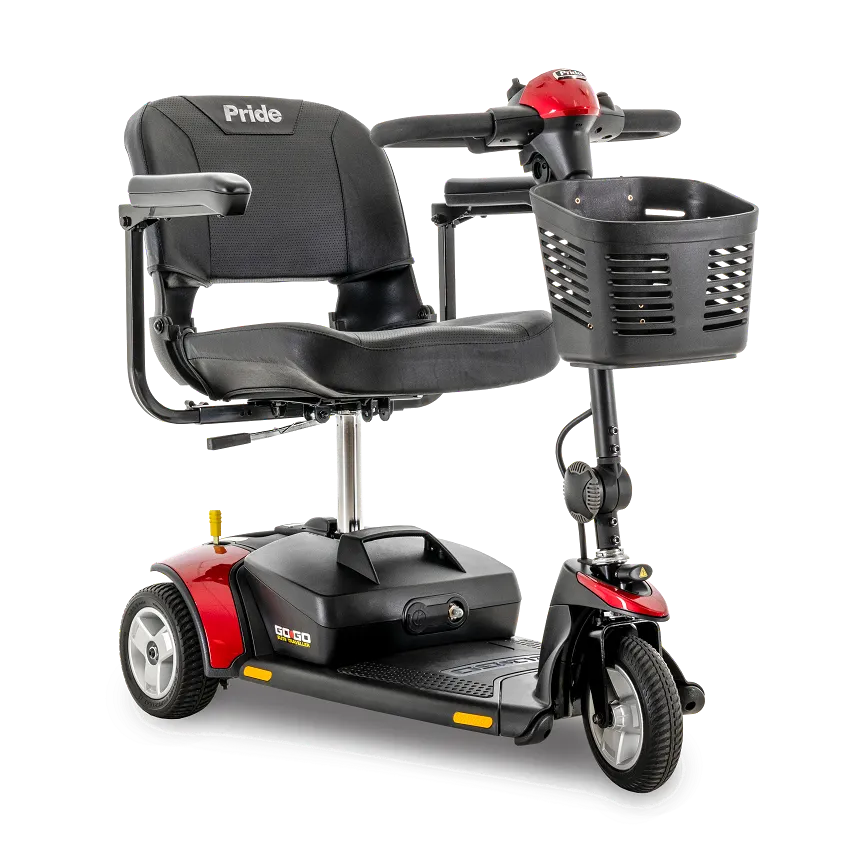 Pride Mobility Go-Go Elite Traveller 3-Wheel Scooter – Lightweight Travel Mobility Scooter