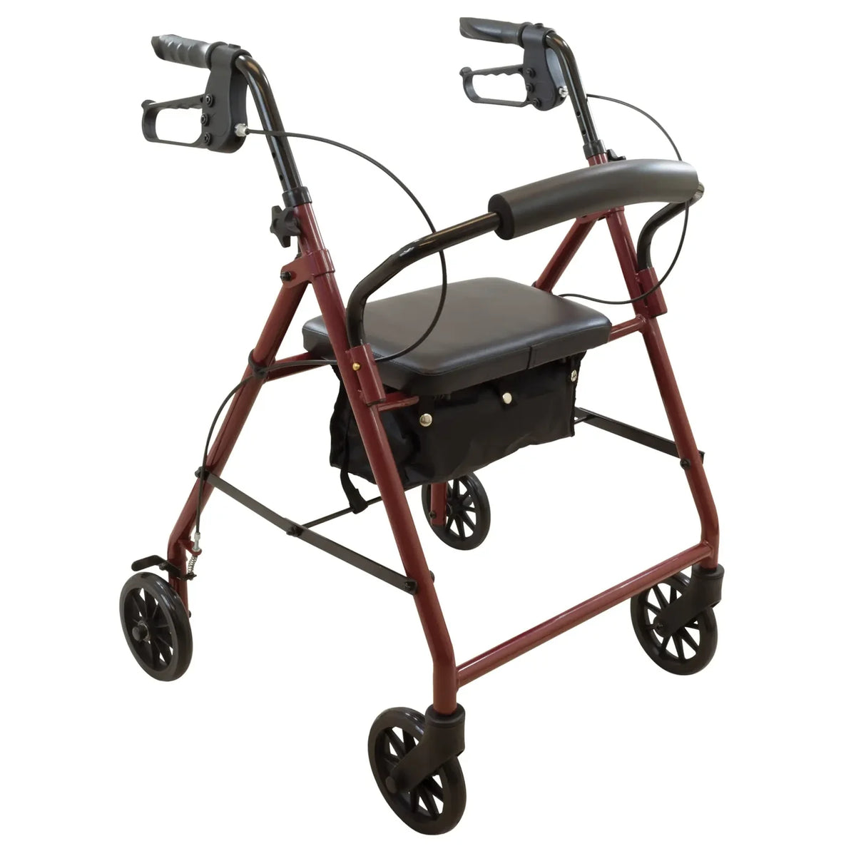 ProBasics Rollator Walker with 6" Wheels – Lightweight Folding Rollator Walker with Seat