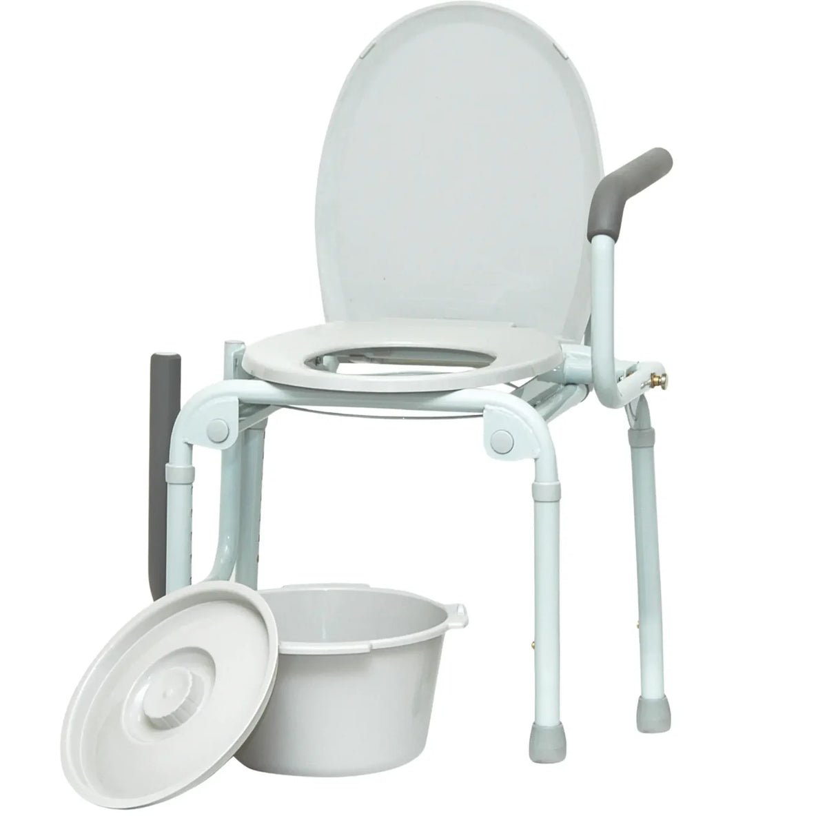 ProBasics Steel Drop-Arm Commode – Bedside Drop-Arm Commode Chair
