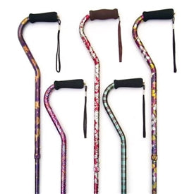 Essential Medical Designer Aluminum Offset Cane