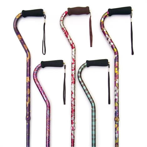 Essential Medical Designer Aluminum Offset Cane