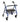 Karman Extra Wide Bariatric Rollator – Heavy-Duty 400 lb Rollator Walker with Extra Wide Seat
