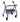 Karman Extra Wide Bariatric Rollator – Heavy-Duty 400 lb Rollator Walker with Extra Wide Seat