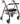 Karman Extra Wide Bariatric Rollator – Heavy-Duty 400 lb Rollator Walker with Extra Wide Seat