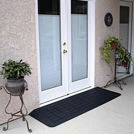 PVI Rubber Threshold Ramp with Beveled Edges