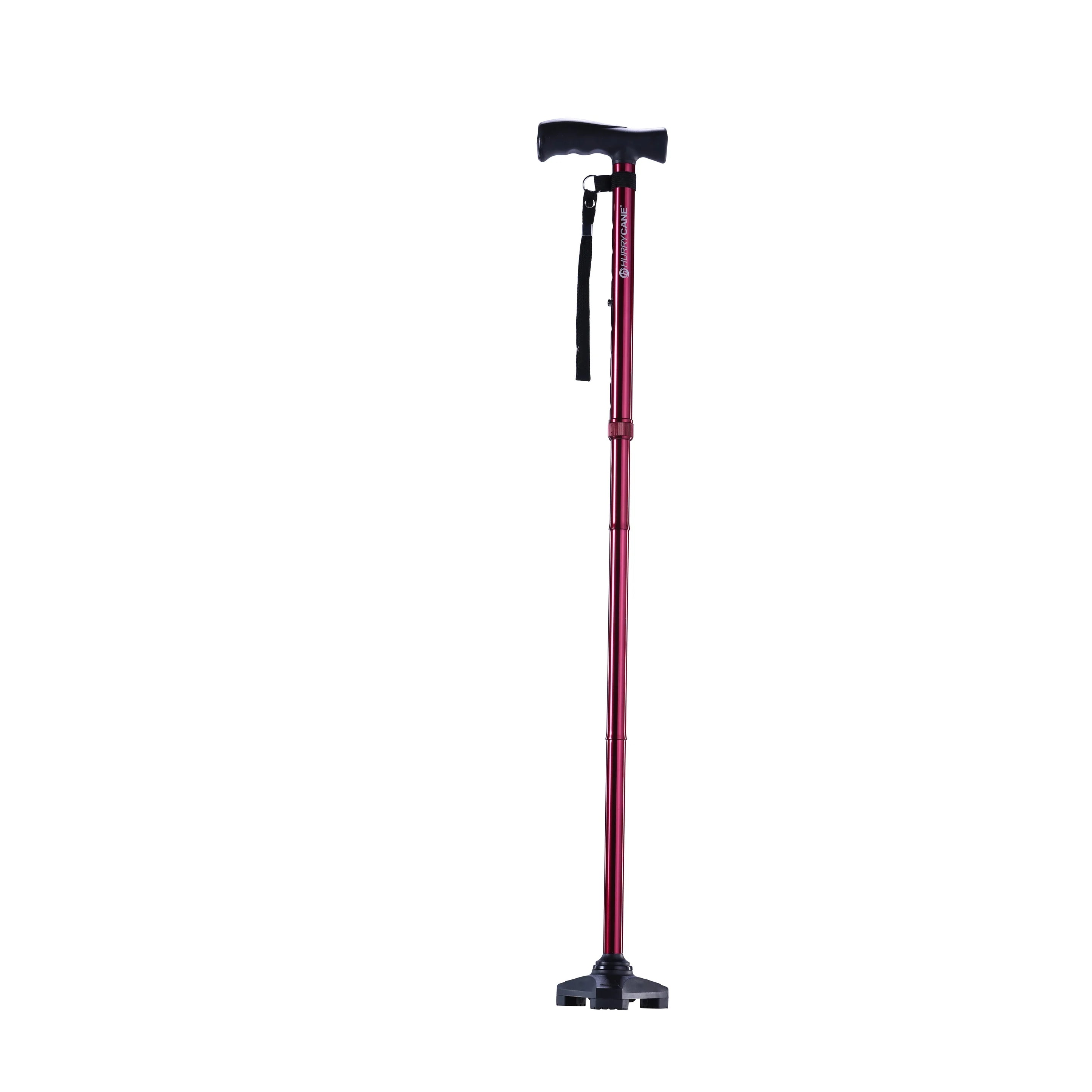HurryCane Freedom Edition Folding Cane – All-Terrain Self-Standing Mobility Aid