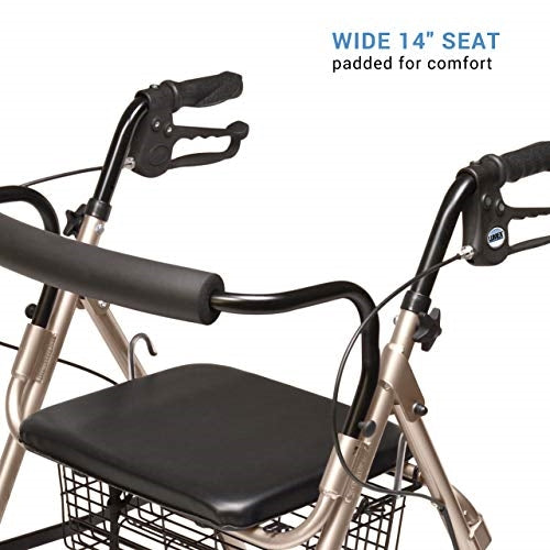 Lumex Walkabout Contour Deluxe 4 Wheel Rollator