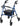 Drive Medical 4-Wheel Rollator Walker with 6" Wheels – Lightweight Folding Rollator with Seat