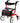 Drive Medical Nitro Aluminum Rollator – Euro-Style 4-Wheel Rollator Walker with Seat