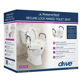 PreserveTech Secure Lock Raised Toilet Seat