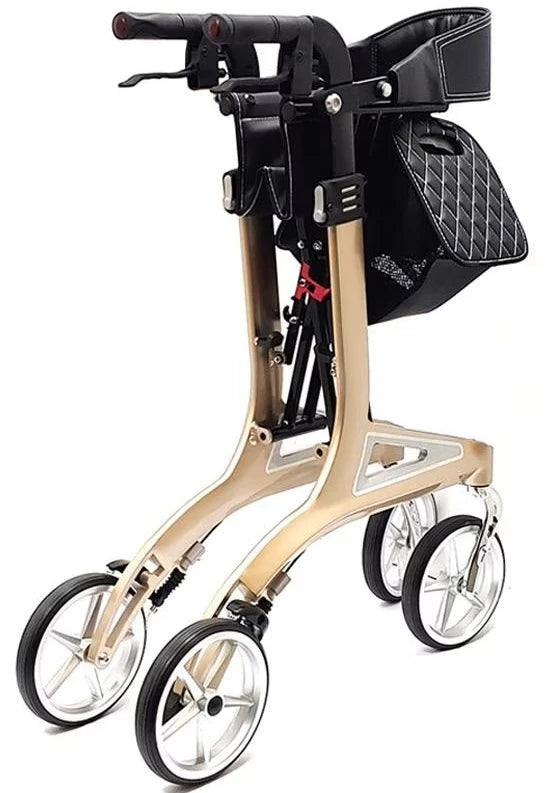 Rhythm Healthcare Arpeggio Rollator – Lightweight Folding Rollator Walker with Seat