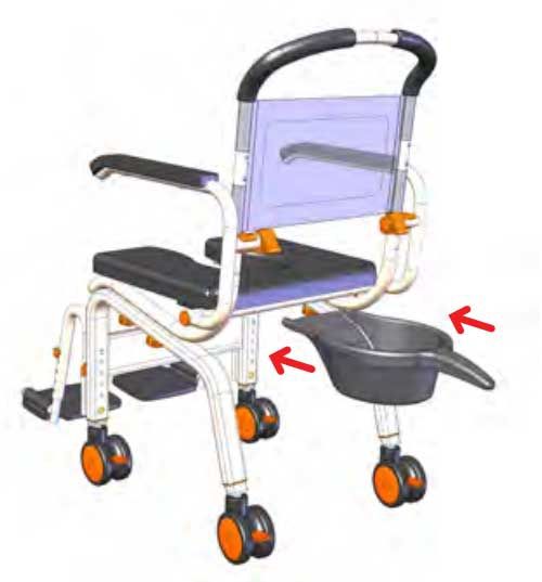 Roll-in Buddy Solo Shower Commode Chair