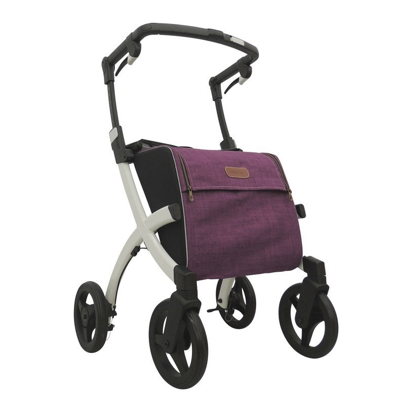 Rollz Flex 2 Lightweight Rollator – Premium Folding Rollator Walker with Seat & XL Shopping Bag