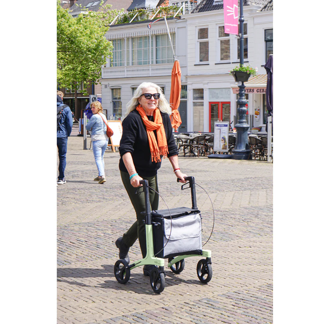 Rollz Air Lightweight Folding Carbon Rollator - Weighs 10.4 lbs